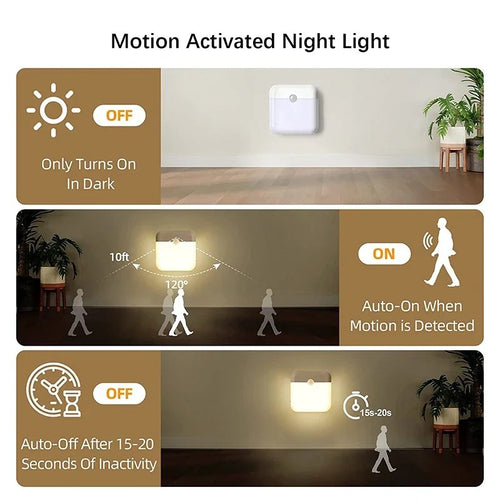 Motion Night Light – Amber (2-Pack)
