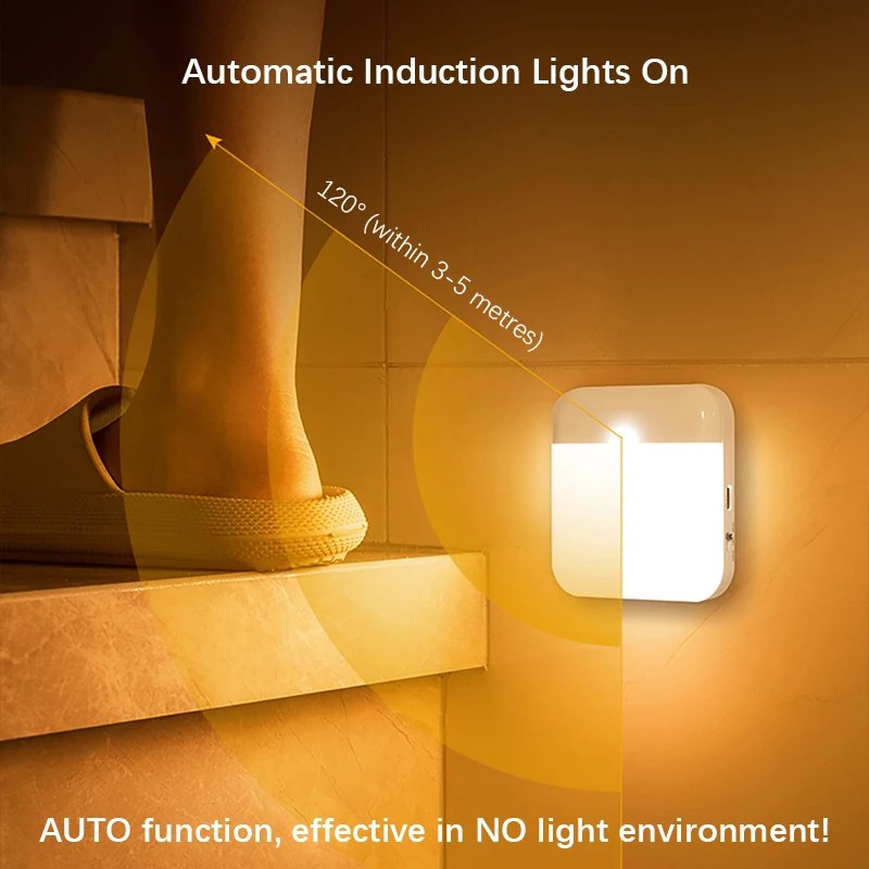 Motion Night Light – Amber (2-Pack)